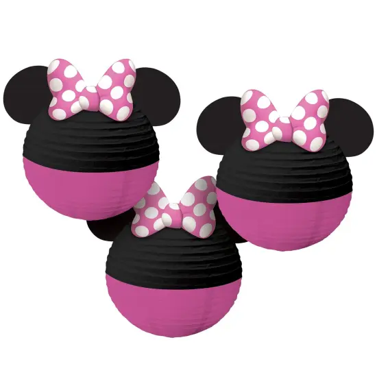 Minnie Mouse Forever Hanging Paper Lantern Decoration Kit - 3ct {1}
