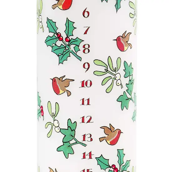 Holly and the Ivy Advent Pillar Candle {4}