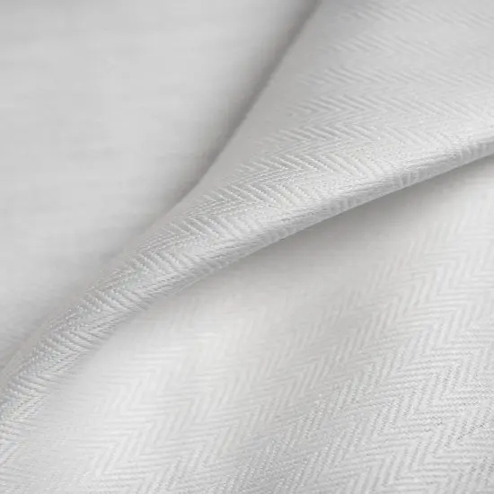 1 Yard White Irish Linen Herringbone Premium Natural Sewing Fabric 57" Width {5}
