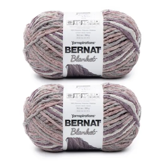 Bernat Blanket Big Ball Yarn 24 Pack-Purple Haze {1}