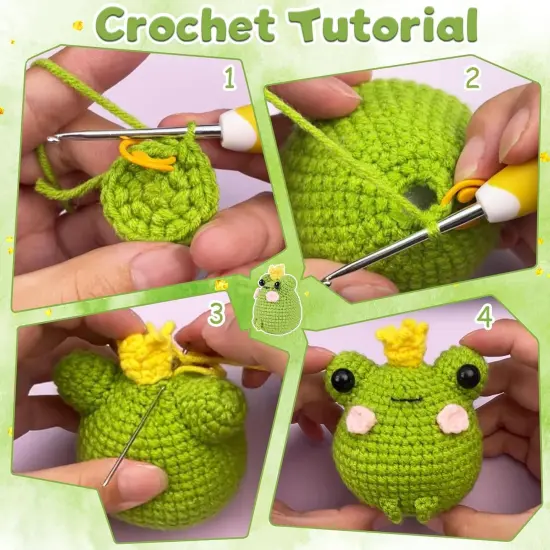 Crochet Kit for Beginners - Cute Frog {2}