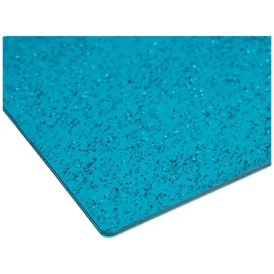 Sizzix Accessory Cutting Pads 6"X6" 1 Pair - Stacey Park-Teal With Glitter, Limited Edition {5}