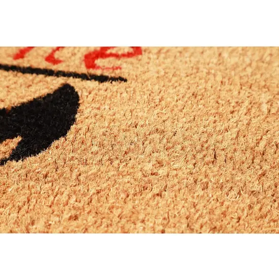 Juvale Nautical Anchor Welcome Mat for Front Door or Coastal Door Mat Outside Entrance, Durable, Easy to Maintain and Decorative Natural Coir Doormat Beach and Boat Decor (30 x 17 in) Brown {5}