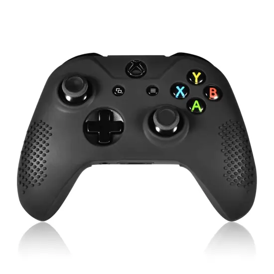 Insten Black Silicone Skin Case for xBox One / xBox One S / xBox One X Remote Controller {1}