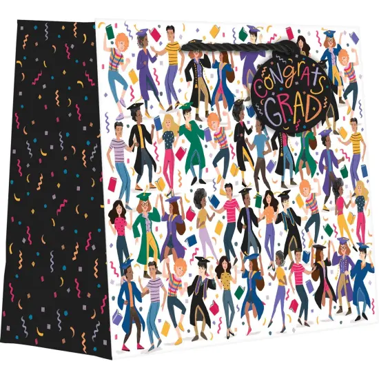 Pack/6: Graduation Party Gift Bag - 12-1/2 x 5 x 10" {1}