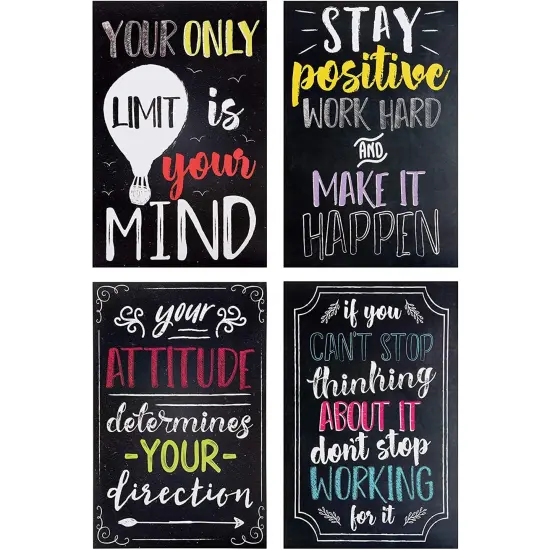 20 Pack Motivational Posters with Positive Quotes for Middle and High School Classrooms, Bulletin Boards, and Gifts, Inspirational Growth Mindset Posters (13 x 19 In) {5}