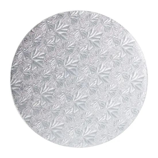 3-Pack 12-Inch Cake Boards for Wedding, Baking, Cake Decorating Supplies, Silver Foil Corrugated Cardboard for Multi-Layer Cakes, Sturdy Base for Treats and Pizza {7}