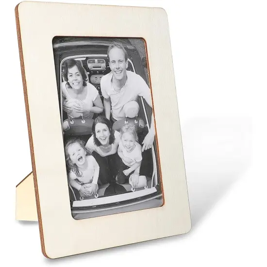 Bright Creations Wooden Picture Frame for 4 x 6 Inch Photos (4 Pack) Brown {7}