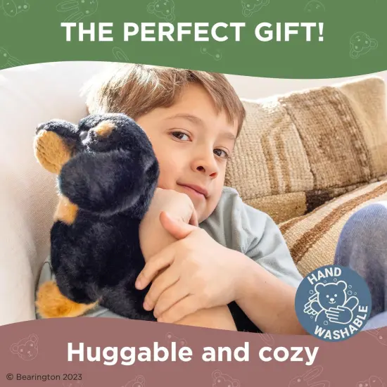 Bearington Harley The Dachshund Stuffed Animal, 13 Inch Weiner Dog Stuffed Animal, For Ages 3-14 Black {5}