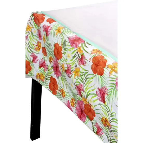 Blue Panda Luau Party Plastic Table Cover (54 x 108 in, 3 Pack) Multicolor {5}