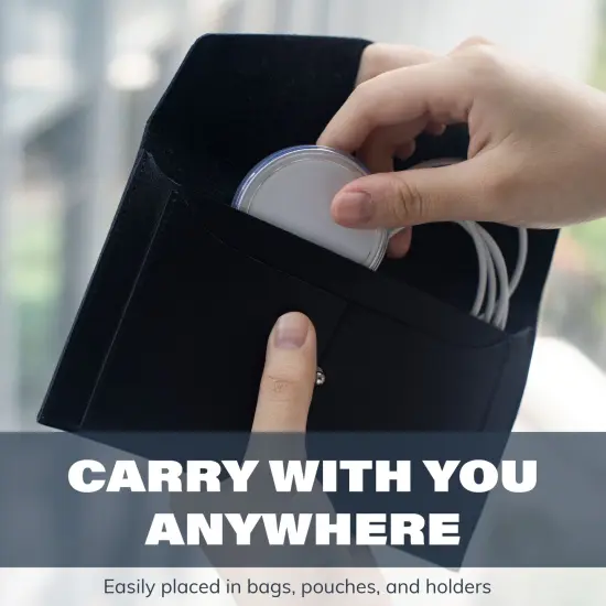 Insten 2-Pack Case Compatible with MagSafe Charger Pad, Protective Soft TPU Slim Skin Cover (Charger Not Included) Clear & Gray Grey {6}