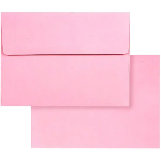 Pink A7 Envelopes for Mailing Greeting Cards, Invitations (5.25 x 7.25 In, 100 Count) {3}
