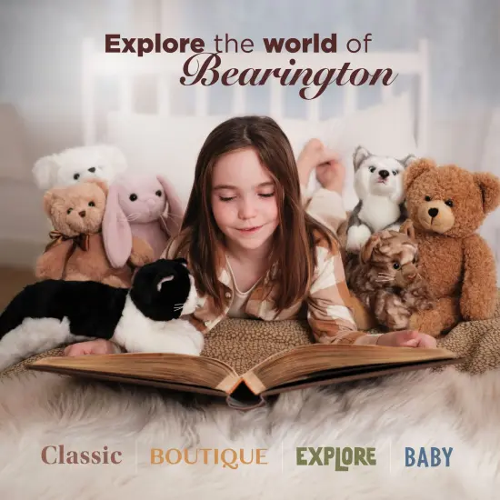 Bearington Creamy The Easter Bunny Stuffed Animal, 10 Inch Plush Bunny Stuffed Animal, For Ages 1-14 White {6}