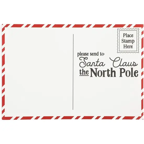 36 Pack Blank 4x6 inch Christmas Postcards for Kids Coloring, Crafts, Xmas, Holiday Fun with Family and Friends Letter to Santa, Write Personalized Wishlist Note Cards to Santa Mailbox White {6}