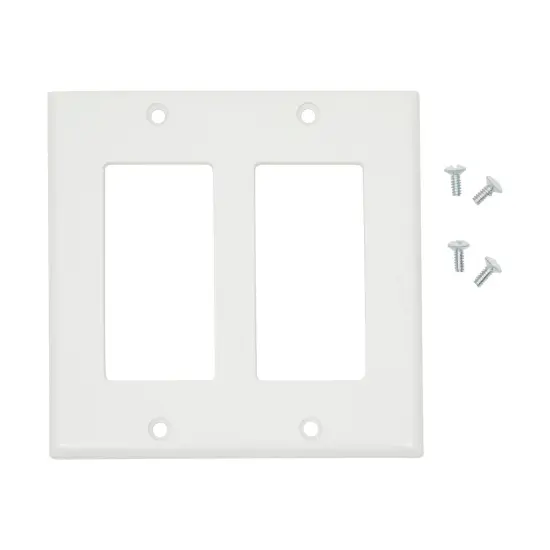 12 Piece Standard Light Switch Plates and Outlet Covers, 1-Gang, 2-Gang, Duplex Receptacle for Wall, White {5}