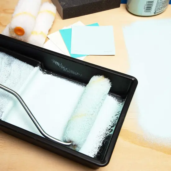 36 Pack Mini Paint Roller Covers, Painting Supplies, Roller Paint Brush (4 In) White {3}