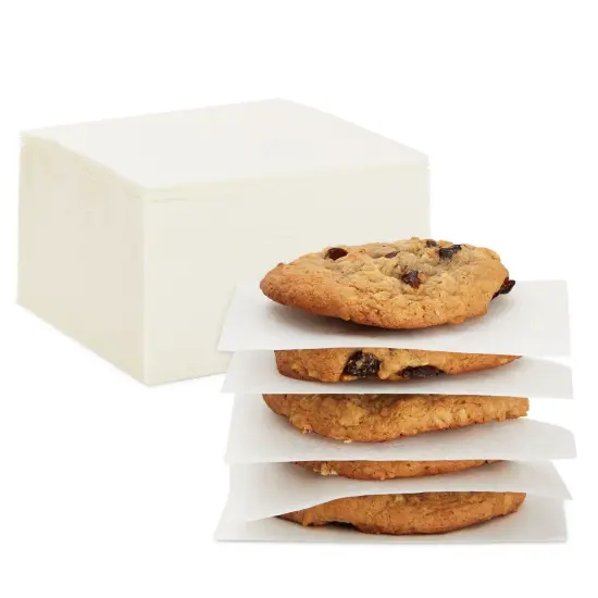 1000 Pack of Precut Parchment Paper Sheets, 4x4 Baking Squares White {1}