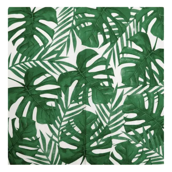 150 Pack Tropical Palm Leaf Napkins, Hawaiian Luau Napkins for Jungle Safari Birthday Party Supplies (6.5x6.5 In) {6}