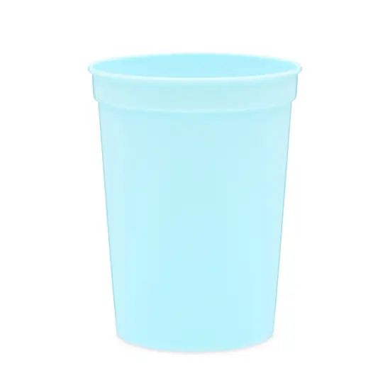 24-Pack 16-Ounce Blue Plastic Stadium Cups, Bulk Reusable Tumblers for All Occasions and Celebrations {4}
