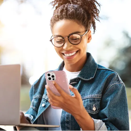 Insten Glitter Case for iPhone 12 Pro Max Case 6.7 Inch, Soft TPU Sparkle Protective Cases, Shock Absorption, Crystal Clear Pink Bling Shinny Slim Cover for Women Girls {6}