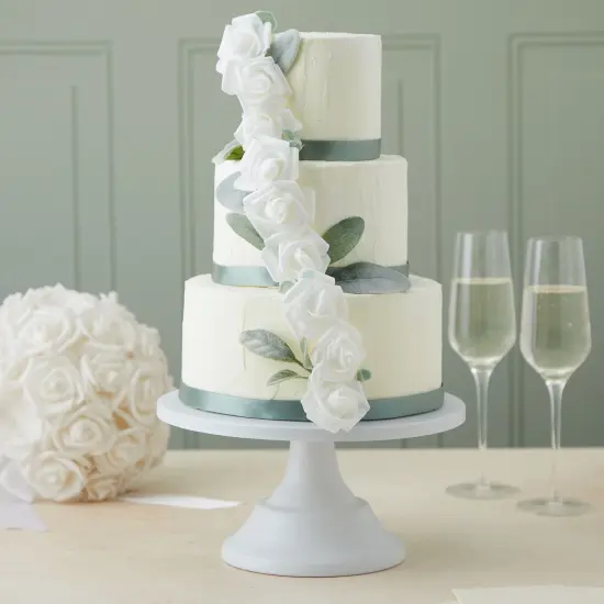 Bright Creations 200 Pack White Flower Heads, 2 Inch Stemless Fake Foam Roses for Wall Decorations, Wedding Receptions, Faux Bouquets, Table Scatter, DIY Crafting Projects {4}