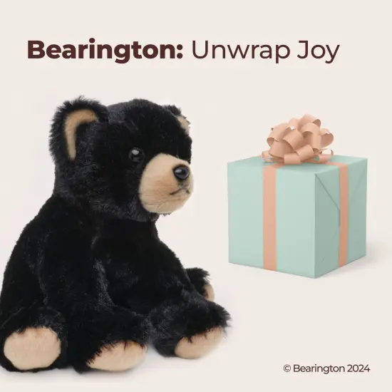 Bearington Lil' Huck Small Plush Stuffed Animal Black Bear, 7 Inches, For Ages 3-14 {5}