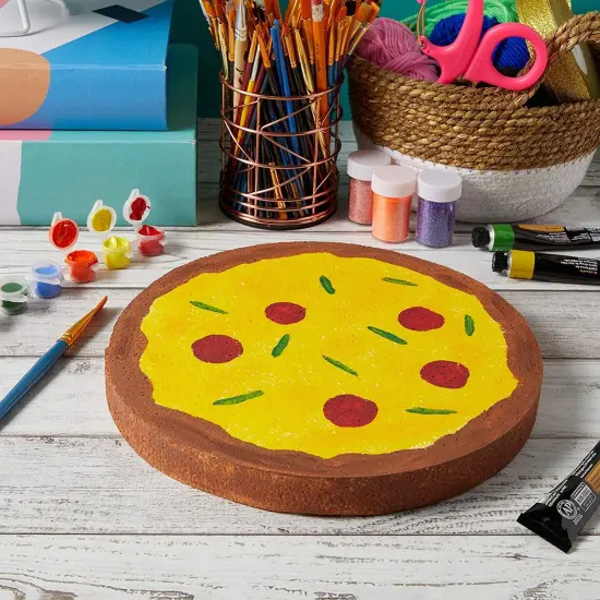 Craft Foam Circles Disks, Art and DIY Supplies (10 x 10 x 1 in, 6 Pack) White {3}