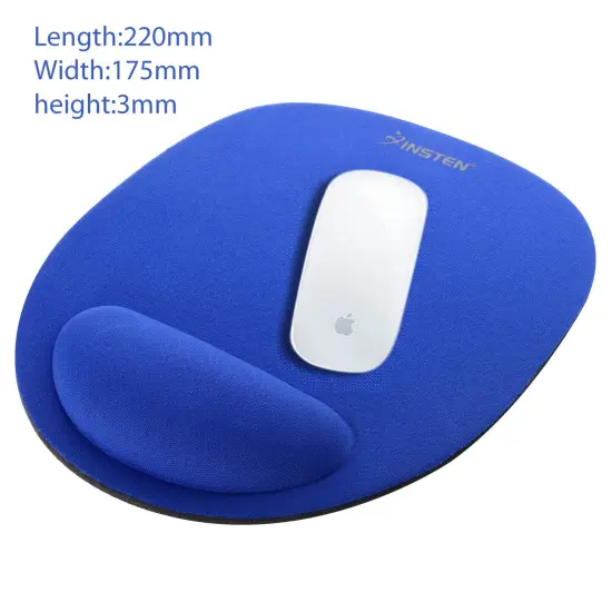 Insten Mouse Pad with Wrist Rest Support Pad Non-Slip For Computer Desk Laptop Office, Blue {2}