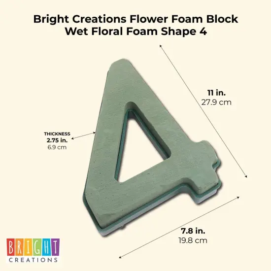 Wet Floral Foam Number 4 for Fresh Flower Arrangements (11 x 7.8 x 2.75 In) {2}