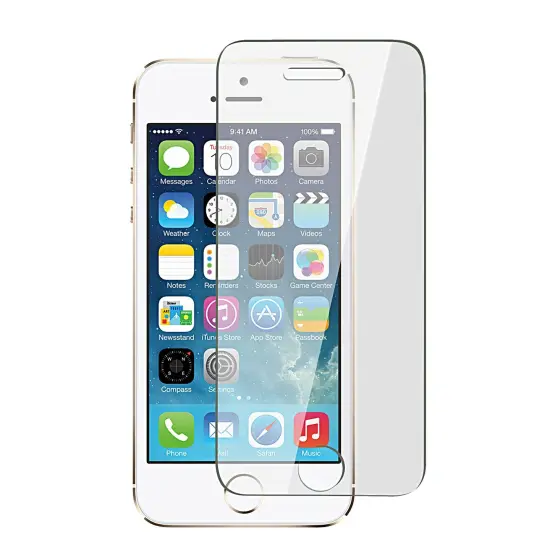 Insten Tempered Glass Screen Protector LCD Guard for iPhone SE 2016 5 5S 5C (NOT for iPhone SE 2020) Red {6}