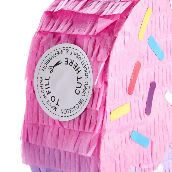 Ice Cream Pinata for Birthday Decorations, Summer Party Supplies (Small, 16.4 x 7.6 x 2.9 In), For Ages 3+ Multicolor {6}