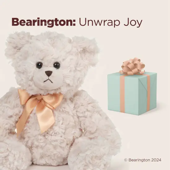 Bearington Lil' Huggles, 10 Inch White Teddy Bear Stuffed Animal, Makes a Great Gift for Birthday, Anniversary, Holiday, or Graduation, For Ages 3-14 {5}