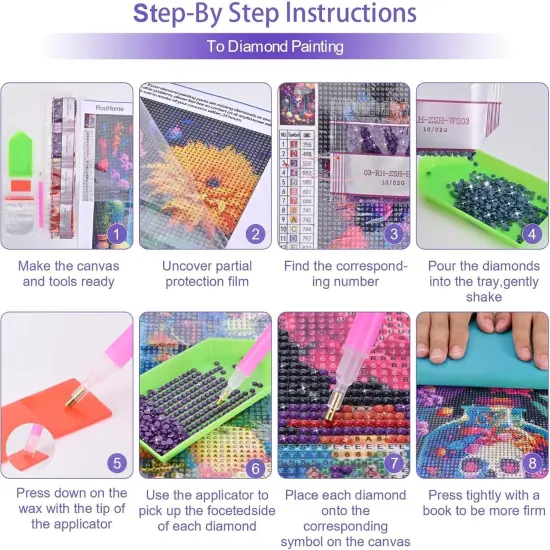 5D DIY Skull Diamond Art Kits for Adults- Handmade Gift Horror Skeleton Potion Diamond Art Painting Kits-Paint by Numbers Kit Fantasy Diamond Gem Arts and Crafts for Wall Decor {5}