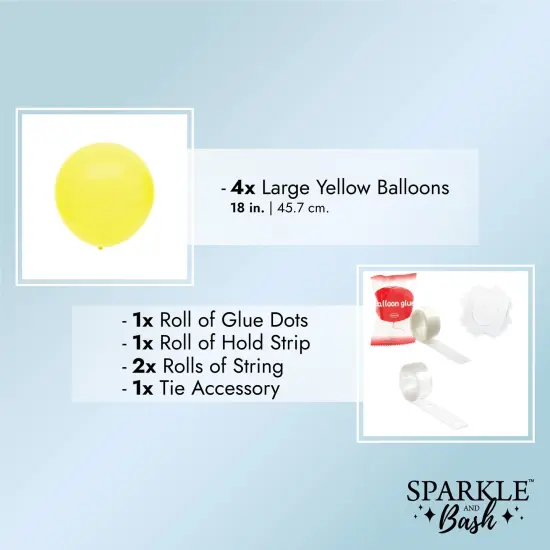 Sunflower Baby Shower Birthday Party Decorations, You are My Sunshine Banner and Arch Design Balloons (75 Piece Set) Yellow {5}