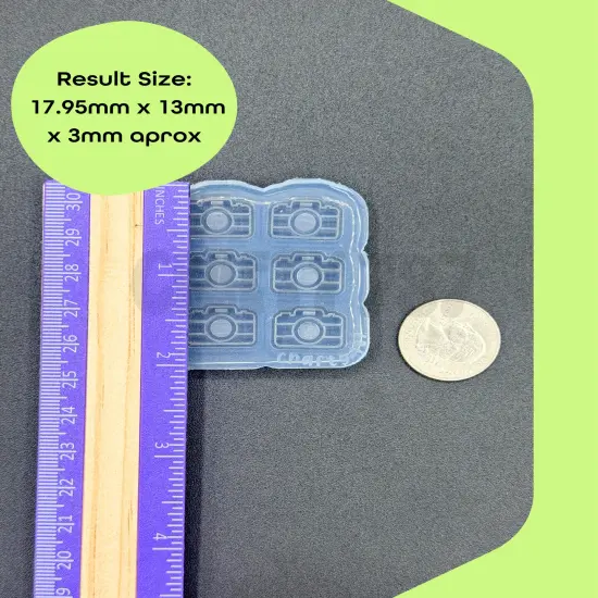Camera Bits/Studs Earring Silicone Mold (B15) {2}