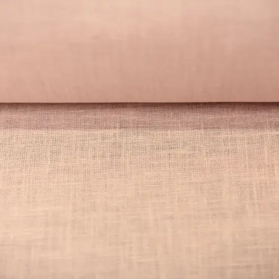 1 Yard Midweight Blush Pure Linen Fabric, Softened 5.5 Oz Solid Weave 58 Inch {4}