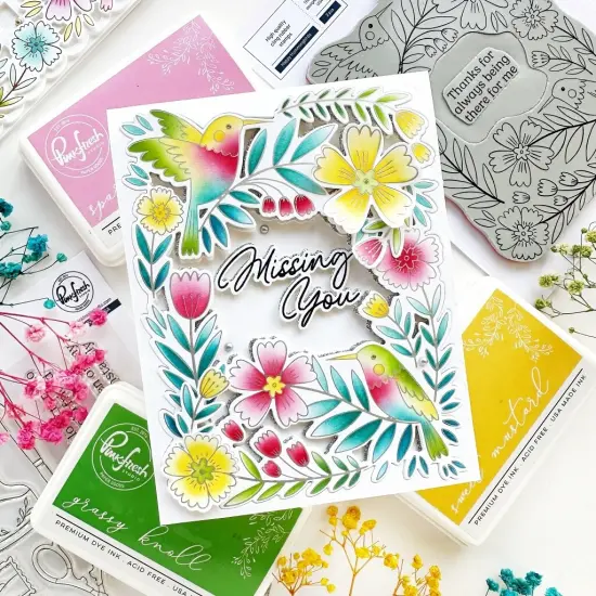 Pinkfresh Studio Stamp Set 2/Pkg-Happy Hummingbirds {4}