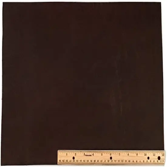 ELW Suede 3-5 oz (1.6-2mm) Lace Leather Dark Brown Cowhide 12" X 18" {1}
