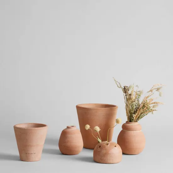 Terra Cotta Bud Vase, Whitewash | Short by Bloomist {3}
