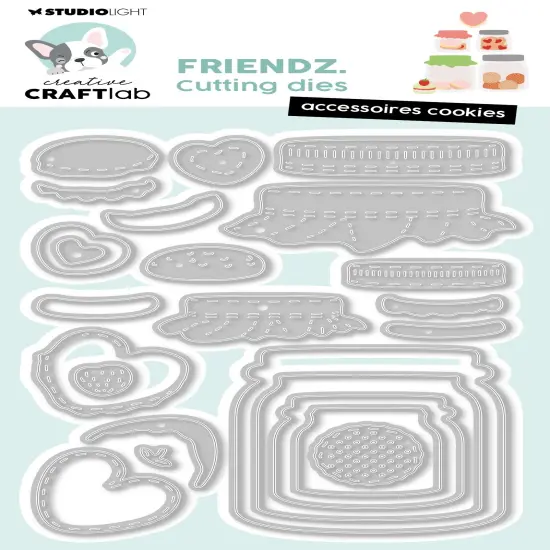 Studio Light Friendz Cutting Dies -Nr. 968 Cookie Accessories {1}