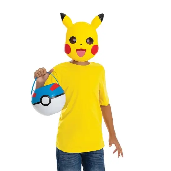 Pokemon Pikachu Child Half Mask | One Size {7}