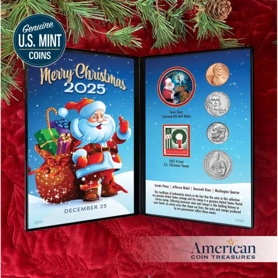 2025 Santa Coin Collectible Greeting Card {2}
