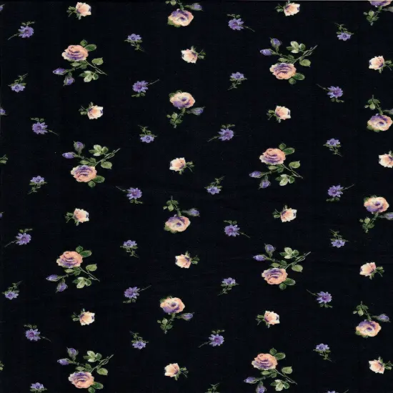 1 Yard 100% Polyester CEY Ditsy Floral Print Fabric, 58/59" Wide LAVENDER {7}