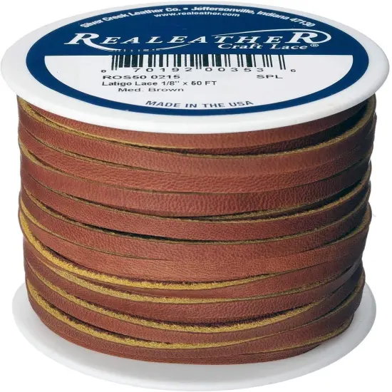 Realeather Latigo Lace Spool, 1/8"x50' - Made USA Chieftain {2}