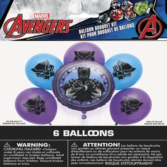 Black Panther Wakanda Balloon Bouquet {2}