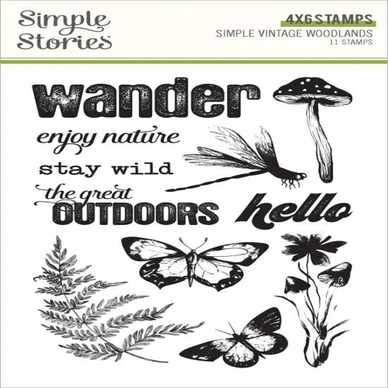 Simple Vintage Woodlands Stamps-Photopolymer {1}