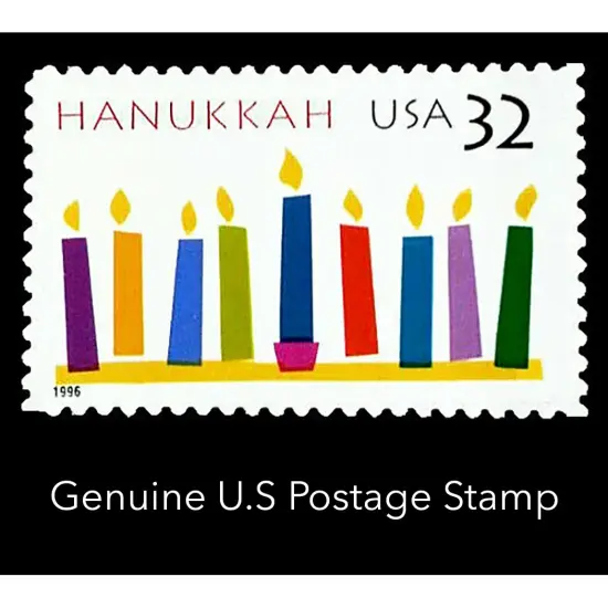 2025 Hanukkah Stamp and Coin Collectible Greeting Card {3}