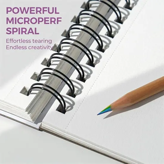 Watercolor Pad 5.5x8.5, 3 Pack, 90 Sheets,140lb/300gsm, Double-Sided {4}