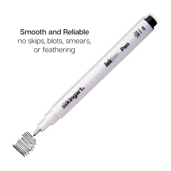 KINGART&reg; Inkline&trade; Fine Line Pen Set, 6pc {3}