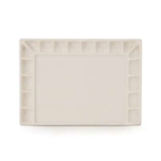 Pintar Ceramic Watercolor Paint Palette Tray - 18 -Well Ceramic Palette | Rectangle - 8''x5.5''x0.75'' Paint Pallet | Durable Watercolor Palette Tray for Acrylic, Oil, Gouache & All Water-Based Paints {2}